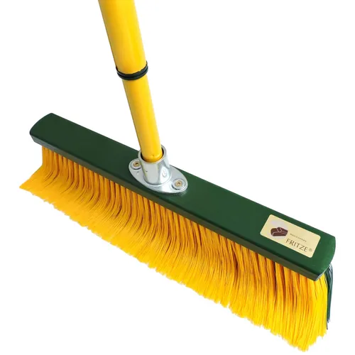 Fritze Krallenbesen 45cm, mit Teleskopstiel, Spezialbesen Straßenbesen Hofbesen