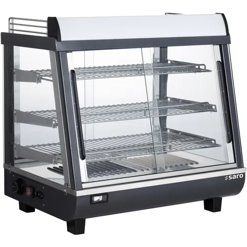 SARO Heiße Theke Modell ELIAS - Show- & Warmhaltevitrine mit Temperaturbereich von +30/+90 °C, ideal für die ansprechende Präsentation und Warmhaltung Ihrer Speisen.