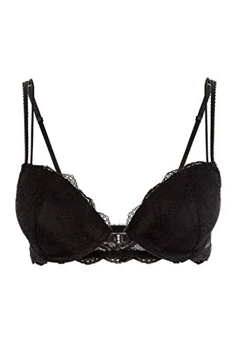 Lascana Damen Damen Push-up-BH aus Spitze mit Vorderverschluss mit Spitze, Vorderverschluss, herausnehmbare Kissen, verstellbare Träger für EIN verführerisches Dekolleté