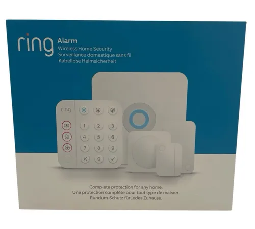 Ring Alarm 2.0 Sicherheitssystem - Komplett-Set mit gratis Indoor Cam - Alarmanlagen mit Basistation, Keypad, Bewegungsmelder und Tür-/Fensterkontakt. Inkl. Ring Indoor Cam für Videoüberwachung und Echtzeit-Benachrichtigungen aufs Smartphone.
