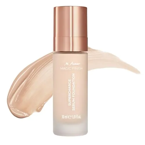 M. Asam Foundation Magic Finish Serum Foundation - Soft Ivory - Make-up für alle Hauttypen, feuchtigkeitsspendend und straffend mit mittlerer bis hoher Deckkraft für ein perfektes Finish.