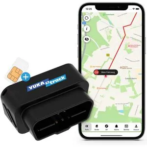 YUKAtrack GPS-Tracker OBD Auto, Fahrzeuge, LKW, Transporter mit SIM Karte - Ortungssysteme mit Echtzeit-Tracking, perfekt für die Überwachung Ihrer Fahrzeuge und Flottenmanagement.