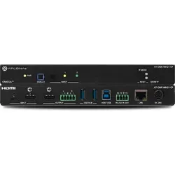 Atlona Omega 4K/UHD Meeting Hub - Switch Box für nahtlose Konferenzen, unterstützt USB-C und HDMI für eine einfache Verbindung von Geräten und bietet 4K/UHD Auflösung für brillante Bildqualität.
