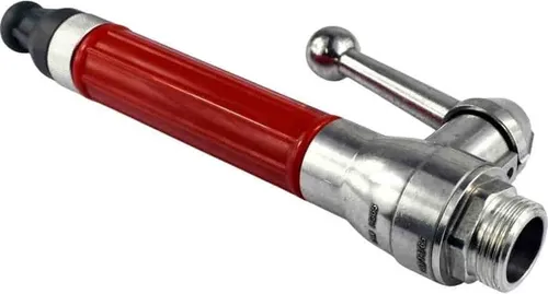 Storz System D Strahlrohr 1" AG - Hochwertiges Storz System D Strahlrohr für 25-D Kupplungen. Ideal für Industrie, Feuerwehr und Bau. Schnelles Verbinden durch 120°-Drehung für effiziente Anwendung.