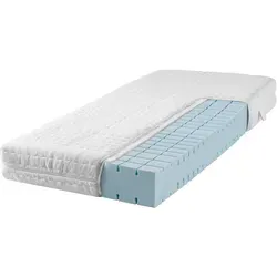 RAVENSBERGER 7-Zonen Kaltschaummatratze Struktura-SAN, 90x200 cm - Ergonomische 7-Zonen Kaltschaummatratze mit 3D Würfelschnitt, waschbarem Bezug und hoher Druckentlastung. Ideal für Seitenschläfer, Rückenschläfer und Bauchschläfer. Made in Germany für optimalen Schlafkomfort.