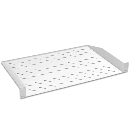 Fachboden für Netzwerkschrank 19 Zoll 1HE - Ablage für Server Gehäuse Rack, hellgrau, robust und ideal zur optimalen Nutzung von Rackplatz.