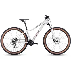 Cube Access WS EXC 2023 - Damen-Mountainbike in lightgrey'n'rose - Fahrräder: Leichtgewichtiger Aluminiumrahmen, speziell für Damen entwickelt, ideal für komfortable Mountainbike-Abenteuer.