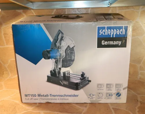 Scheppach Trennschneider MT150 Metallsäge - Leistungsstarke Gehrungssäge mit 2600W, max. Schnitthöhe 115mm und Neigungswinkel 0-45° für präzise Metall-Schnitte.