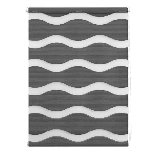 Lichtblick Doppelrollo Klemmfix ohne Bohren - Anthrazit 60 cm x 150 cm - Seitenzug- & Springrollos mit faszinierenden 3D-Effekten, blickdicht und lichtdurchlässig. Einfache Montage ohne Bohren, individuell verstellbar und in jeder Höhe einstellbar.
