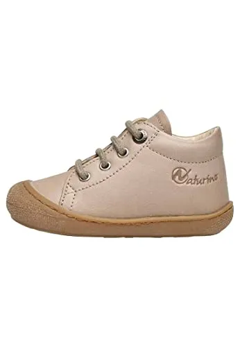 Naturino Cocoon-Lauflernschuhe aus Nappaleder Beige 20 - Lauflernschuhe für Jungen, aus hochwertigem Nappaleder für optimalen Komfort und Unterstützung beim Laufen lernen.