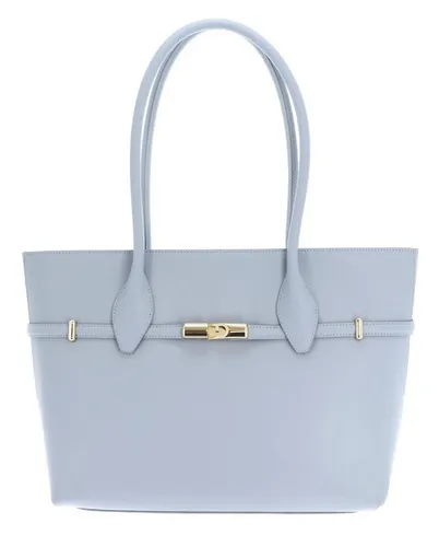 Furla Shopper Tote Bag aus echtem Leder in Blau - Elegante Shopper-Tasche aus hochwertigem Leder, ideal für den täglichen Gebrauch. Mit zwei verstärkten Henkeln und praktischem Zipper-Verschluss bietet sie viel Platz und Stil.
