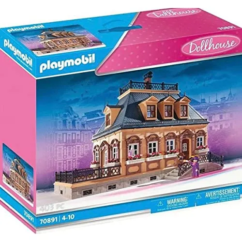 Playmobil Nostalgisches Puppenhaus 70891 - Viktorianische Villa - Puppenhaus mit nostalgischem Charme, ideal für kreative Rollenspiele und fördert die Fantasie von Kindern.