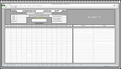 Elektronisches Kassenbuch-Software - Steuererklärung (Software) – Keine Folgekosten, einfache Handhabung für alle Nutzer, inklusive 5% und 16% MwSt Berechnung.