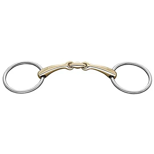 Sprenger Wassertrense Dynamic RS doppelt gebrochen 14 mm I Pferdegebiss Sensogan, gleichmäßigere Druckverteilung 13,5 cm Weite