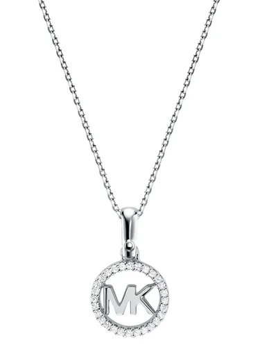 Michael Kors MKC1108AN040 Damen Collier Silber 925 - Elegantes Damen Collier aus 925er Silber mit funkelnden Zirkonia-Steinen, ideal für besondere Anlässe oder als stilvolles Accessoire im Alltag.