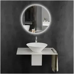 Alpenberger Waschtisch mit Handtuchhalter | Modernes Design für Ihr Badezimmer - Waschbecken Set mit zwei eleganten Keramikbecken und integrierten Handtuchhaltern – ideal für Familien und pflegeleicht dank Nano-Beschichtung.