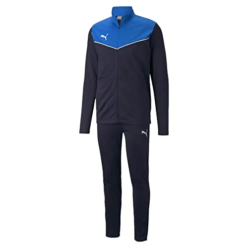 PUMA Herren Individualrise Tracksuit Trainingsanzug, Electric Blue Lemonade-Peacoat, S - Stylischer Trainingsanzug für Herren mit durchgehendem Reißverschluss und elastischen Bündchen. Ideal für Sport und Freizeit, bietet er Komfort und einen modernen Look.