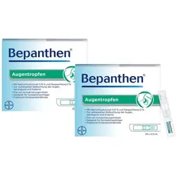 Bepanthen Augentropfen Doppelpack 40X0,5 ml