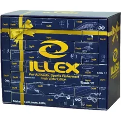 Illex Advents-Kalender 2024 FW - Adventskalender für Raubfischangler, 24 Türchen mit 5 Jackall Kunstködern und tollen Überraschungen