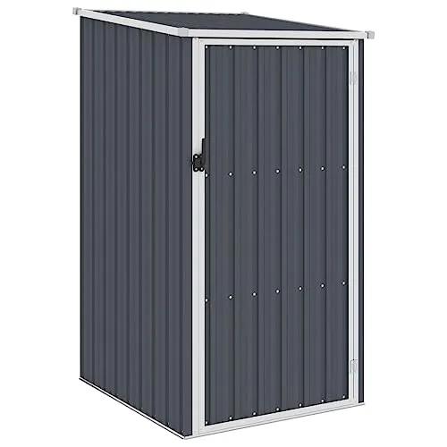 vidaXL Gerätehaus ohne Boden - Anthrazit, 87x98x159cm - Gerätehäuser aus verzinktem Stahl, wartungsarm und langlebig, ideal für die sichere Aufbewahrung von Werkzeugen und Gartengeräten, schützt vor Witterungseinflüssen.