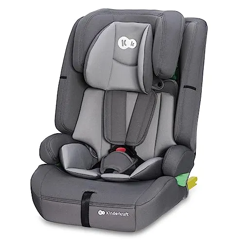 Kinderkraft SAFETY FIX 2 I-SIZE - Kindersitz 9-36 kg für 76-150 cm, ISOFIX, 12-fach verstellbare Kopfstütze und optimale Sicherheitssysteme