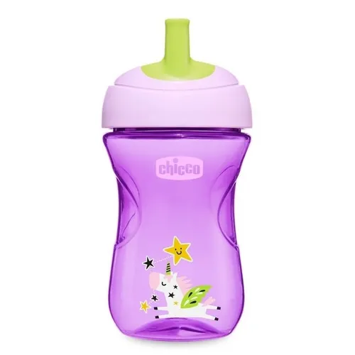 070039 KUBEK NIEKAPEK ZE SŁOMKĄ 12M+ DZIEWCZYNKA CHICCO 8058664070039