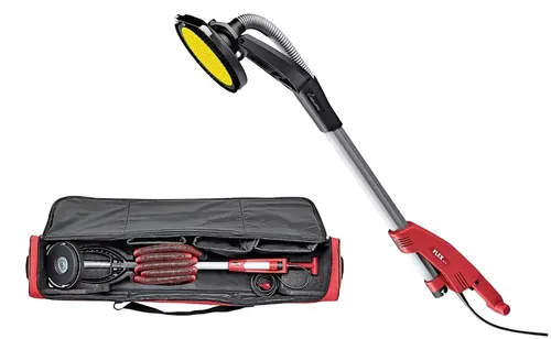 Flex Wand- und Deckenschleifer Giraffe GE 5 R (500 Watt) - Schleifmaschine für müheloses Arbeiten mit leichtem Design und drehbarem Randsegment für präzise Flächenübergänge.