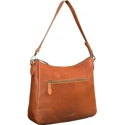 Benthill Handtasche Damen - Vintage Echtleder Umhängetasche - Handtaschen aus echtem Rindsleder mit 3 Reißverschlussfächern und vintage Stil, ideal für stilbewusste Damen, die Funktionalität schätzen.