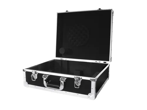 ROADINGER Plattenspieler-Case schwarz -S- | Robustes Flightcase für Plattenspieler - PA Koffer & Racks - Ideal für Plattenspieler bis 450 mm Breite, bietet optimalen Schutz mit schaumstoffgepolstertem Innenraum und hochwertiger Verarbeitung.
