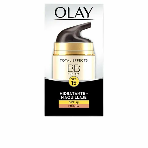 Olay Total Effects BB Cream 7 in 1 Medium 50 ml - Anti-Faltenprodukte mit Lichtschutzfaktor, perfektioniert den Teint und spendet Feuchtigkeit für ein strahlendes Hautbild.