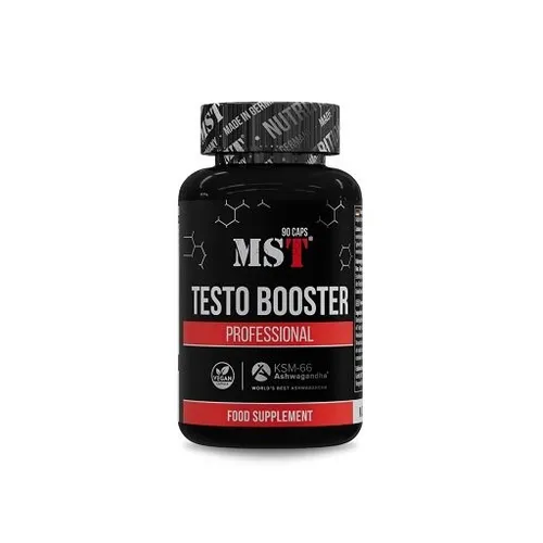 MST® Testo Booster Professional – 90 Kapseln - Aminosäuren mit hochwertiger Testosteron-Formel, angereichert mit natürlichen Pflanzenextrakten wie Maca und Ashwagandha für optimale Leistung und Vitalität.