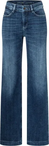 MAC 5-Pocket-Jeans DREAM WIDE - D574 cobalt authentic wash - Jeans in normaler Leibhöhe mit weitem, geradem Bein. Ideal für lässige Looks und maximalen Komfort.