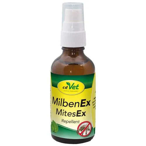 Milben EX vet. 50 ml - rezeptfreies Fliegenspray für Hunde von cdVet, effektiv gegen Milben und Parasiten