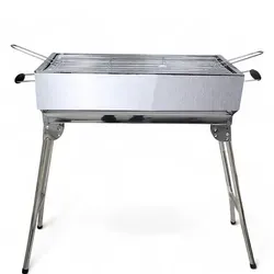 Grillpeter Mangal Kairat Schaschlik Grill mit 11er Spießdreher Batteriemotor 10 Spieße