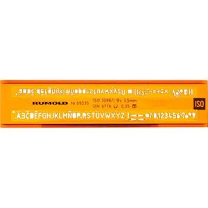 Rumold Schablone 89035 Schrift ISO 3098 3.5mm