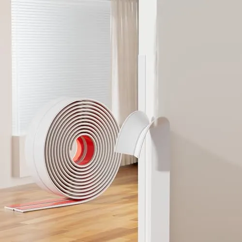 Selbstklebender Kantenschutz Weiß - Flexible Zierleisten für Türen, Fenster und Wände - Praktischer selbstklebender Kantenschutz für effektiven Schutz vor Kratzern und Stößen. Einfach zu installieren, passt sich flexibel jeder Oberfläche an. Ideal für Renovierungsprojekte und DIY-Anwendungen!