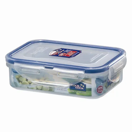 Lock&lock - 2x Vorratsdose mit Deckel - Transparent, 0,36 l - Praktische 0,36 l Vorratsdose mit 100 % luft- und wasserdichter Versiegelung. Ideal zur Aufbewahrung von Lebensmitteln, mikrowellengeeignet und spülmaschinenfest für einfache Reinigung.