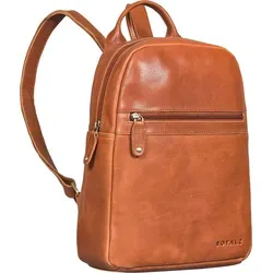ROYALZ 'Pennsylvania' Damen Rucksack - Eleganter Vintage Lederrucksack aus Echtleder - Tagesrucksäcke aus echtem Rindsleder im Vintage Look, ideal für Alltag und Freizeit; bietet Platz für Geldbörse, Smartphone und mehr, praktisch und stilvoll.