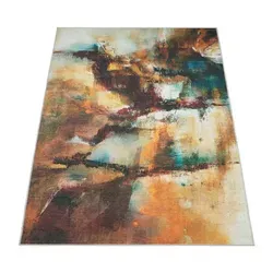 Paco Home Kurzflorteppich, Mehrfarbig, Textil, Rechteckig, 60x100 cm, strapazierfähig, für Fußbodenheizung geeignet, Teppiche & Böden, Teppiche