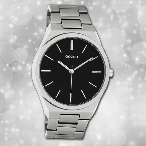 Oozoo Unisexuhr Timepieces C10521 silber Edelstahlarmband Analoguhr UOC10521