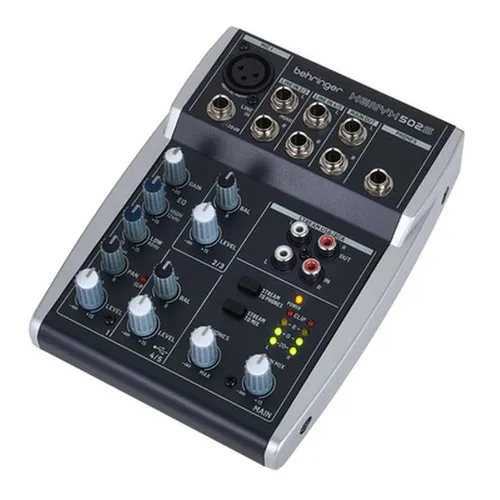 Behringer Xenyx 502S 5-Channel Analogmixer - Mischpulte mit USB-Streaming-Schnittstelle, ideal für Musikproduktionen und Livestreaming, kompakt und leicht für einfachen Transport.