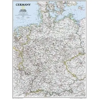 National Geographic Classic Germany Karte - Detailreiche Landkarte von Deutschland, ideal für Reisende und Entdecker. Perfekte Ergänzung für Ihre Sammlung in der Kategorie Papeterie und Medien.