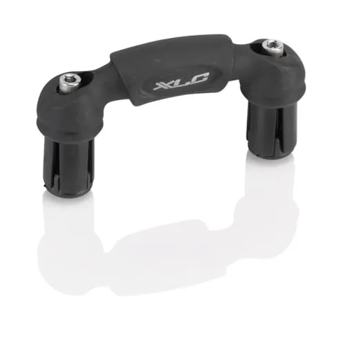 XLC Tri-Bar Brücke schwarz One Size - Lenkeraufsatz für Rennräder, optimiert die Aerodynamik und sorgt für mehr Komfort bei Triathlon-Rennen.