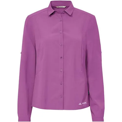 Vaude - Women's Rosemoor L/S Shirt IV - Bluse Gr 36 lila - Funktionelle Outdoorbluse in Lila, Größe 36; ideal für Trekking und Reisen; bietet UV-Schutz; leicht und atmungsaktiv für höchsten Tragekomfort.