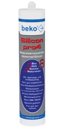 Beko Silikon Pro4 Universal Kartusche=310ml transparent