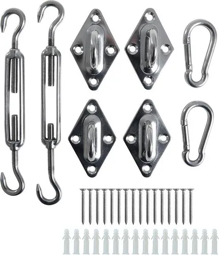 Sonnensegel Befestigungs Kit Montageset Komplettset Befestigungsset Zubehör