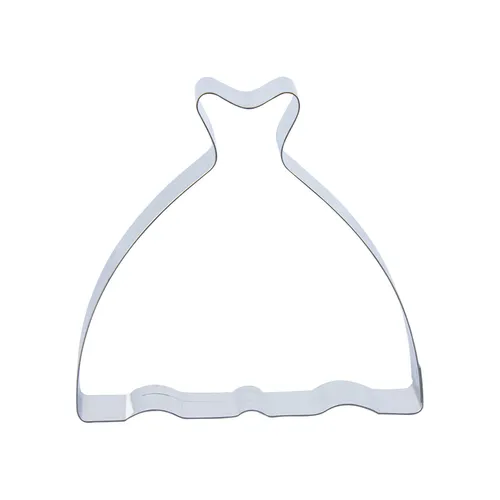 Keksausstecher Hochzeitskleid / Ballkleid | aus Edelstahl 1