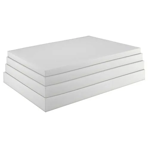 sunnypillow Schaumstoffplatte Schaumstoff Polster Zuschnitt - 120 x 200 x 1 cm RG 14/18 - Topper Matratzen Auflage in vielen Größen zur Auswahl