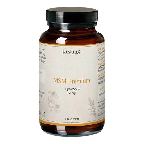 MSM Premium mit OptiMSM® – Organischer Schwefel Kapseln - Arzneimittel mit hochwertigem OptiMSM® für optimale Gelenk- und Muskelgesundheit. 120 Kapseln für eine langanhaltende Wirkung.