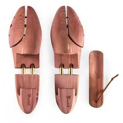 Blumtal TESTSIEGER Premium Schuhspanner Zedernholz - Schuhspanner für Herren und Damen, inkl. Schuhlöffel, aus unbehandeltem Zedernholz für optimale Schuhpflege und angenehmen Duft.